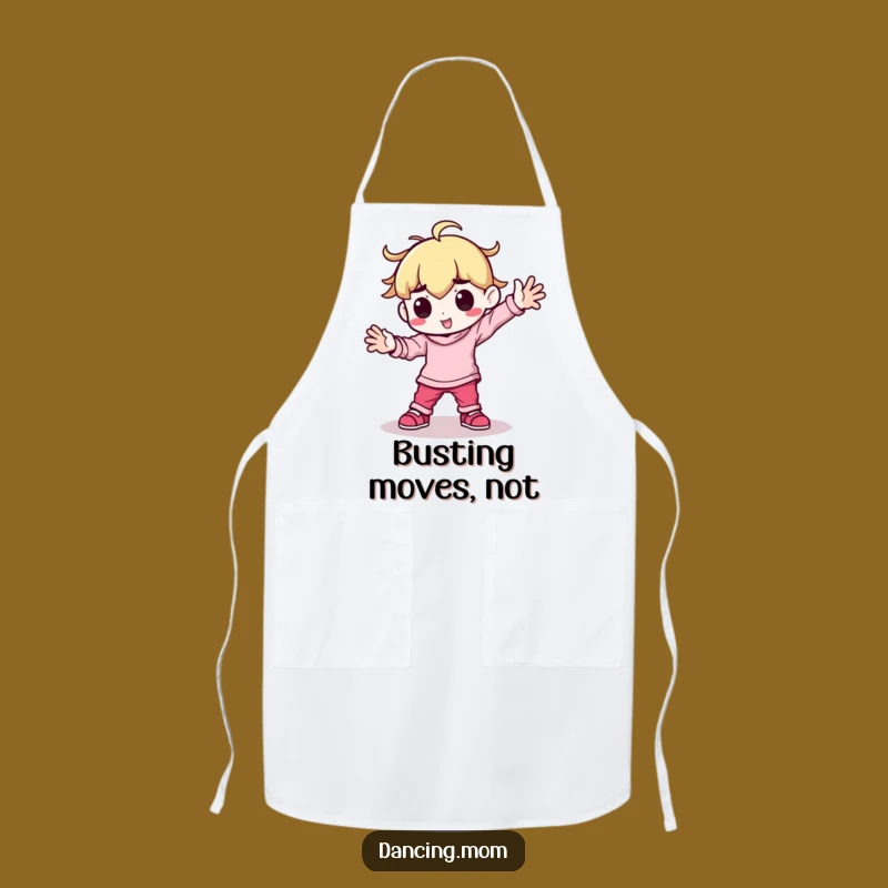 Funny Kawaii Dancer Apron: Breakdancing Power Move - Kitchen Dance Party