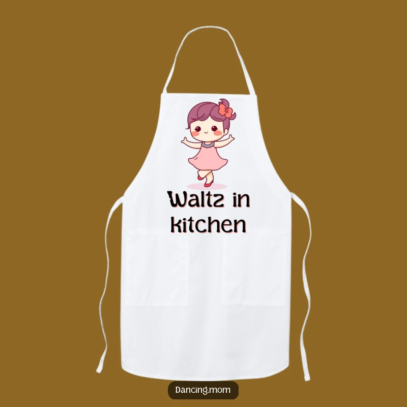 Funny Kawaii Dancer Apron: Blissful Waltz - Graceful Kitchen Style