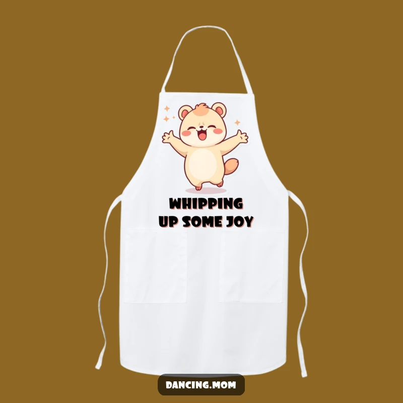 Funny Kawaii Dancing Animal Apron - Joyful Kitchen Fun, Perfect Gift