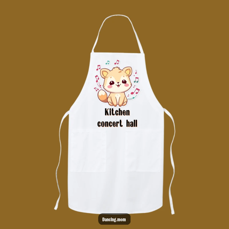 Funny Music Animal Apron: Playful Character for Kitchen Melodies