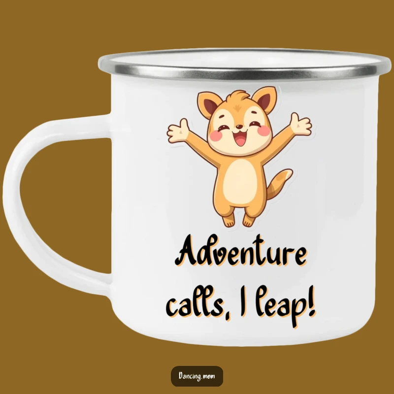 Funny Leaping Animal Camping Mug: Durable & Energetic Character Cup - Outdoor Funny Gift
