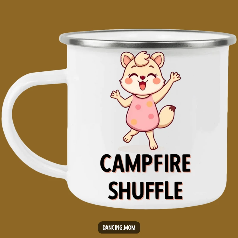 Funny Dancing Mom Animal Shuffle Camping Mug - Energetic Fun Outdoor Gift