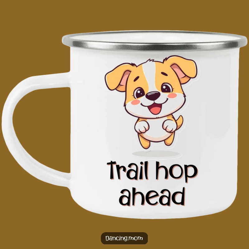 Funny Dog Hop Camping Mug: Sip with Joy on Your Outdoor Adventures