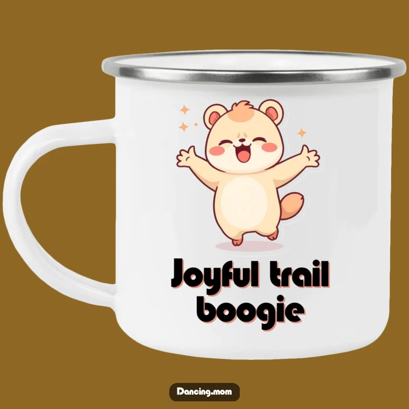 Funny Kawaii Dancing Animal Camping Mug - Joyful Outdoor Fun, Perfect Gift