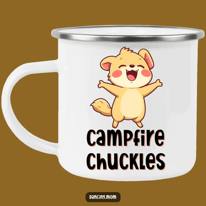 Funny Kawaii Laughing Animal Camping Mug A Hilarious Outdoor Companion for Joy