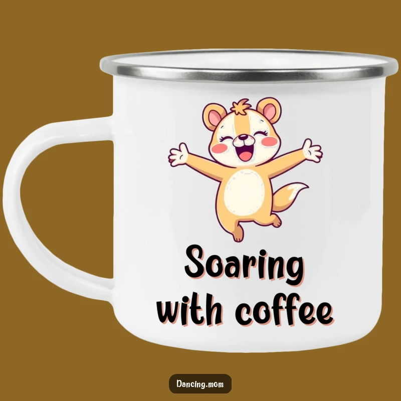 Funny Leaping Animal Camping Mug - Outdoor Joyful Dancer Gift