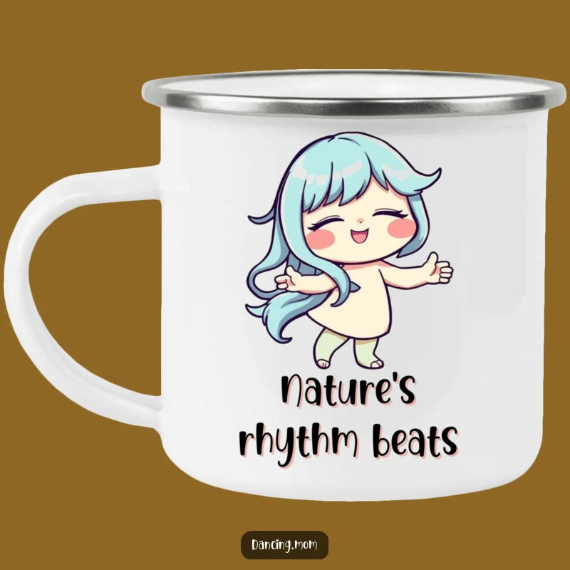 Funny Serene Dancer Camping Mug - Peace on the Go!