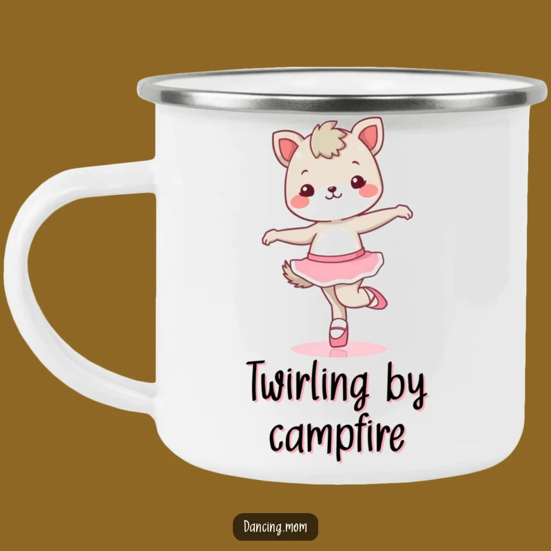 Funny Kawaii Dancing Animal Camping Mug - Outdoor Ballet Fun Gift