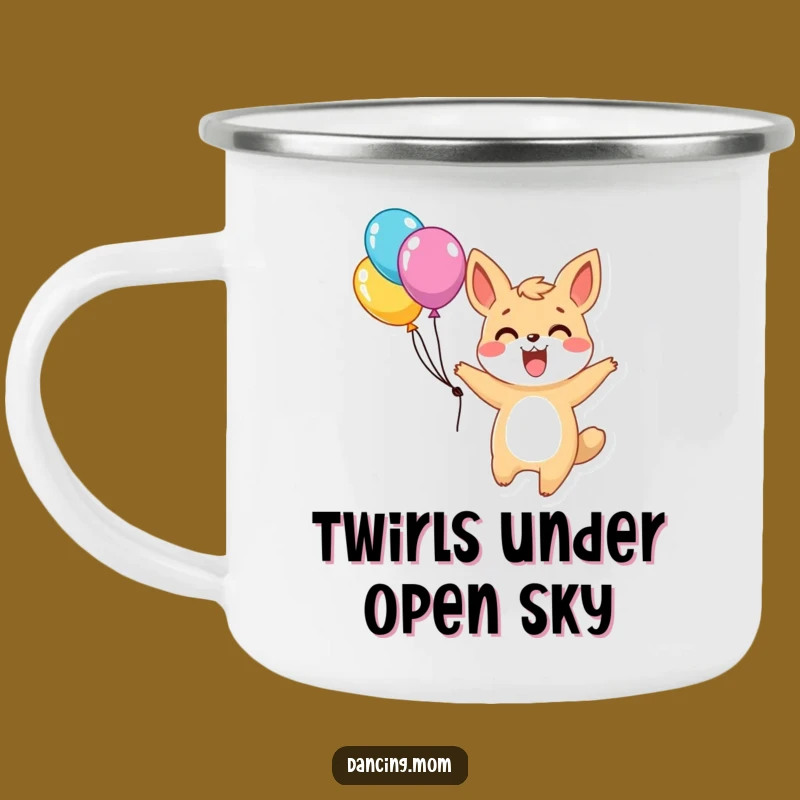 Funny Twirling Animal Camping Mug: Celebration Cup - Outdoor Funny Gift