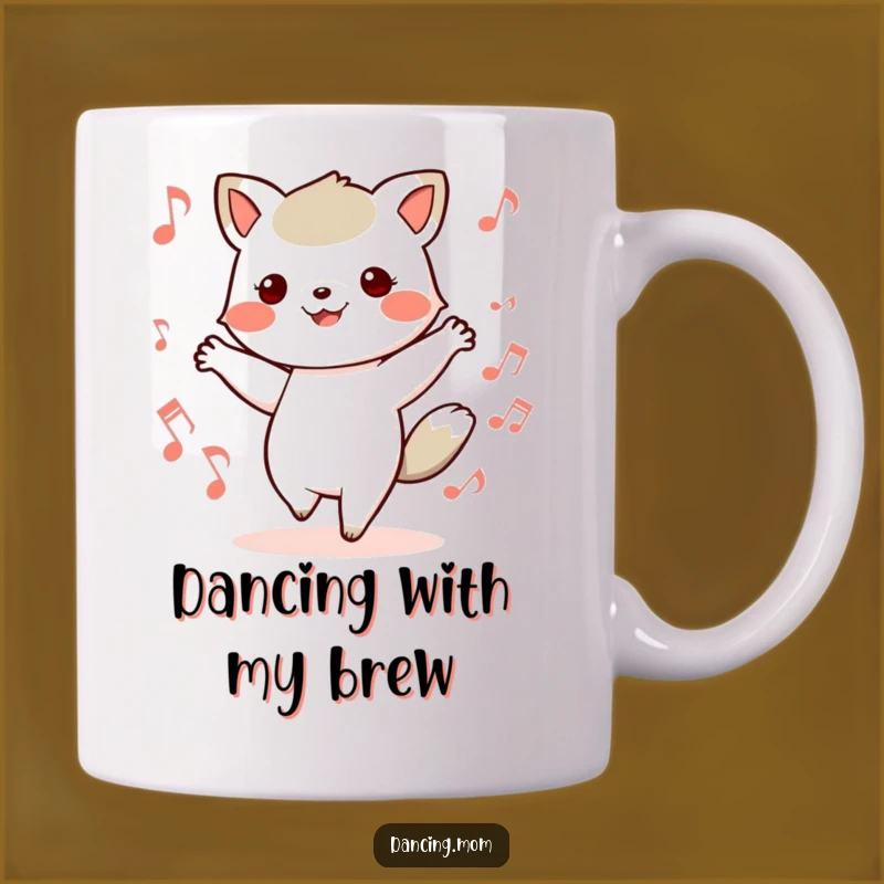 Funny Kawaii Animal Mug - Music in Motion, Rhythmic Funny Gift