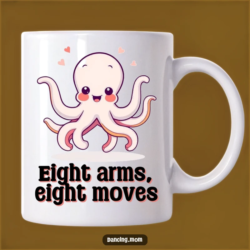 Funny Octopus Dancing Mug: Delightful Sea Creature Wiggling Arms, Perfect Funny Gift