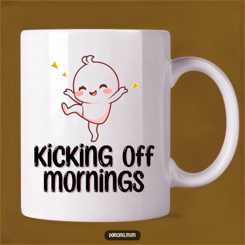 Funny Kawaii Dancer Mug: Playful Wink Character, Perfect Fun Gift