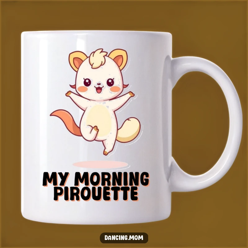 Funny Kawaii Dancing Animal Mug A Twirling Joyful Gift for Animal Lovers