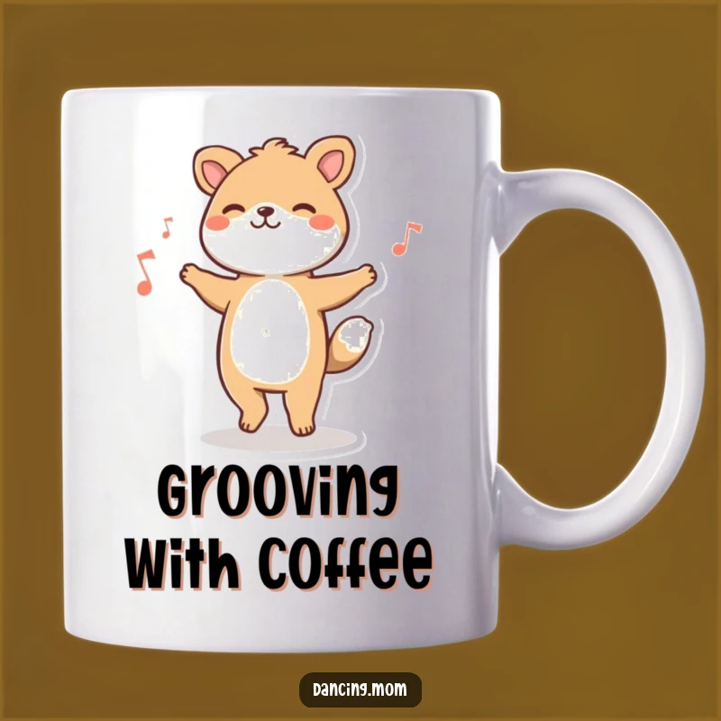 Funny Tapping Animal Mug - Happy Dancer Gift for Music Lovers