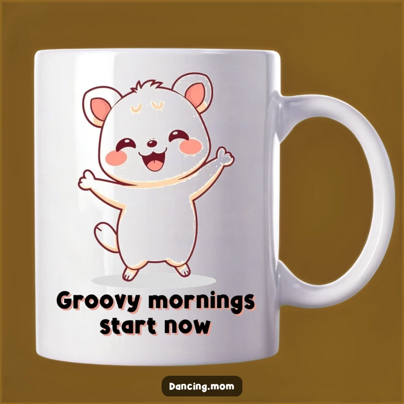 Funny Kawaii Shimmy Mug - Delighted Dancer, Joyful Funny Gift