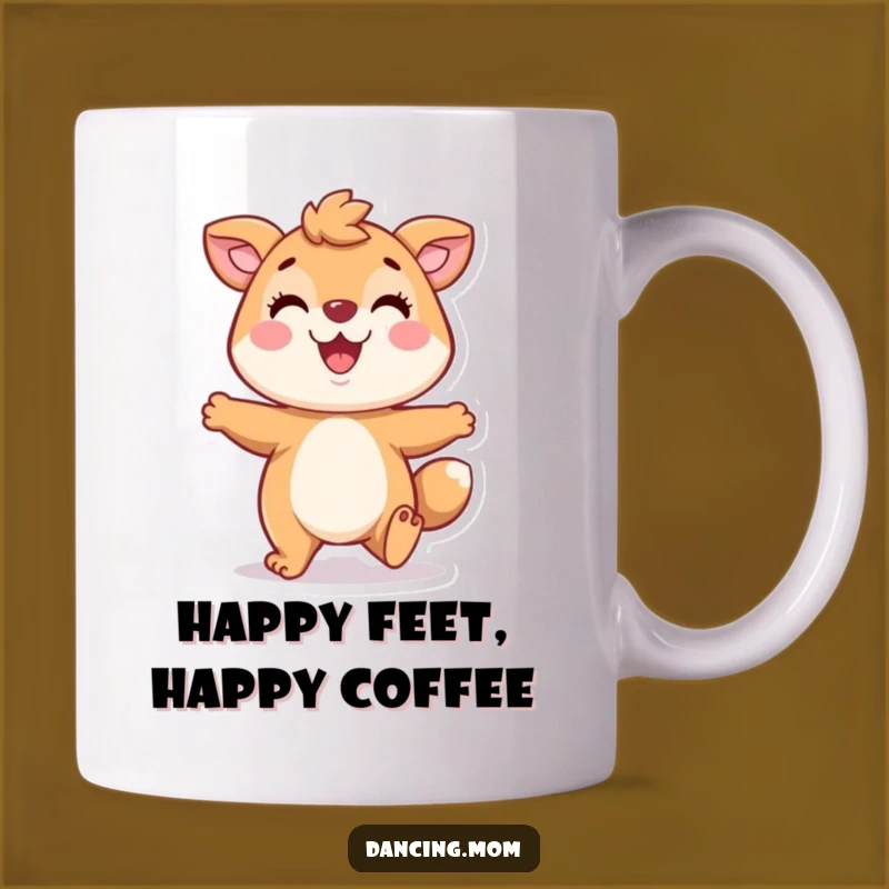 Funny Tapping Animal Mug: Playful Character Grins - Perfect Funny Gift for Joyful Mornings