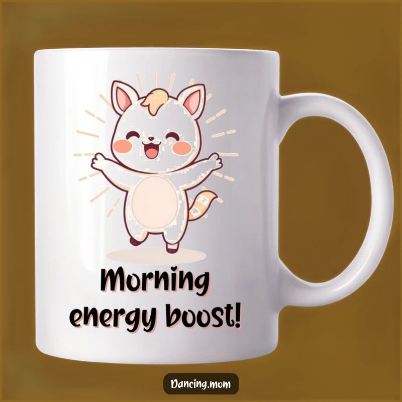 Funny Kawaii Animal Mug - Energetic Dancer, Vibrant Funny Gift