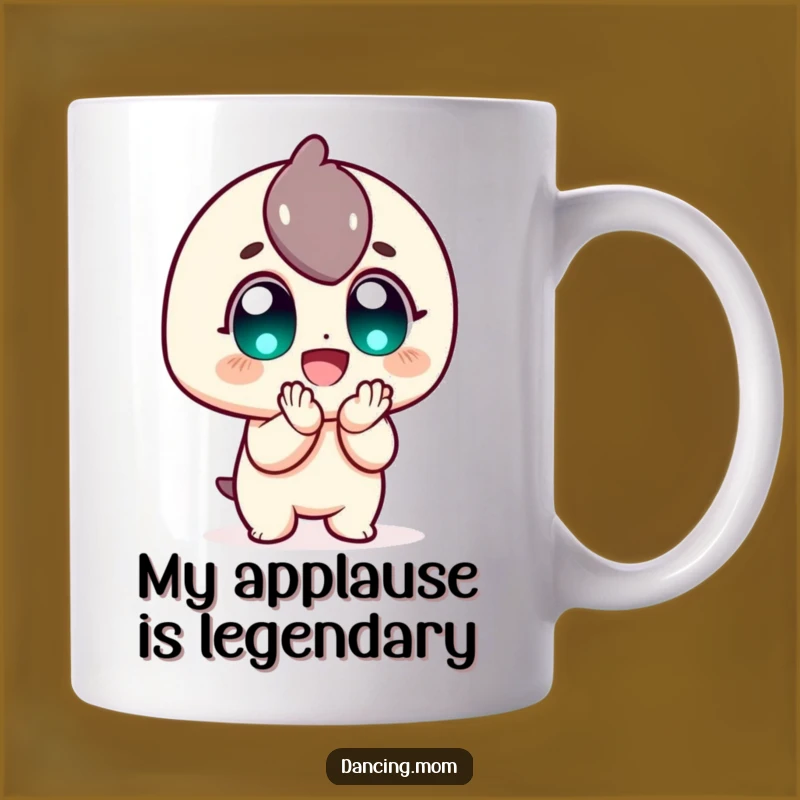 Funny Enthusiastic Clapping Mug: Perfect Gift for the Cheerful Cheerleader