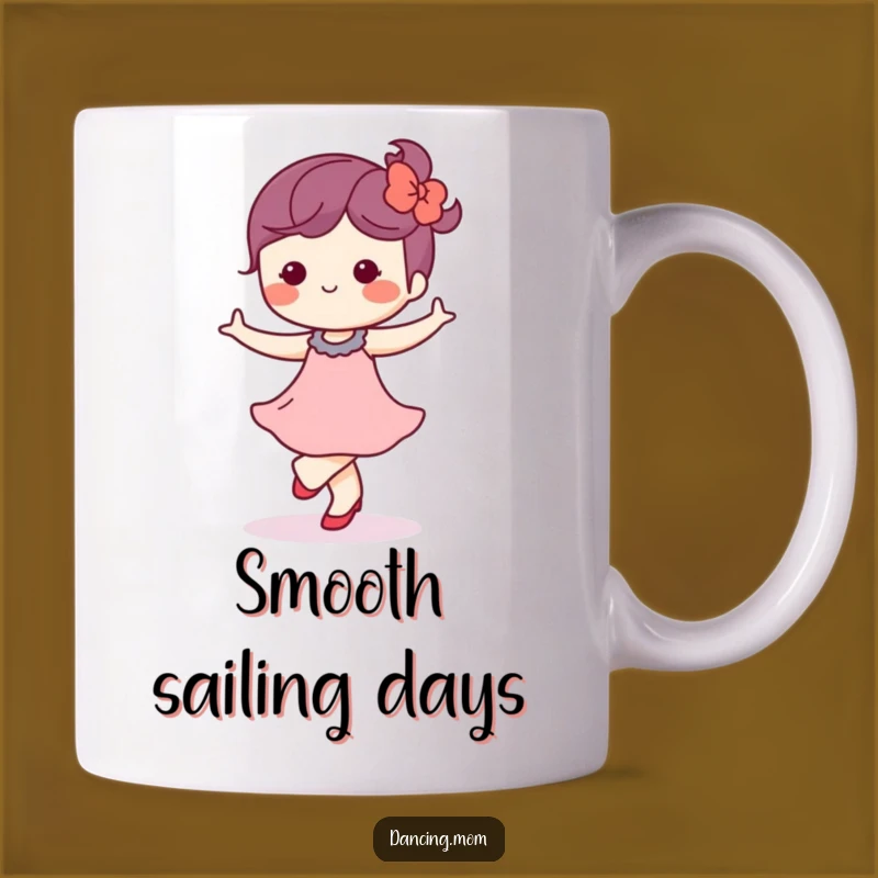 Funny Kawaii Dancer Mug: Blissful Waltz - Perfect Serene & Humorous Gift