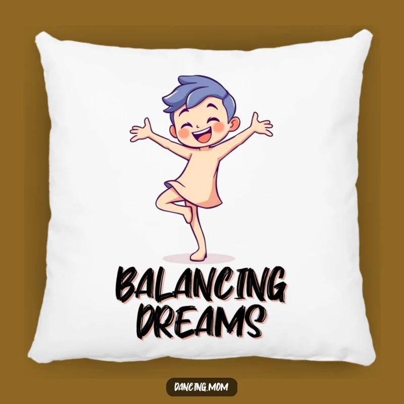 Funny Playful Dancer Pillow - Comfort Meets Confident Balance!