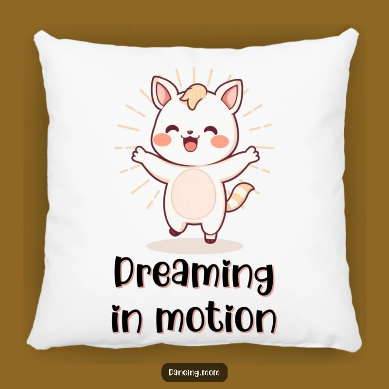 Cozy Funny Kawaii Dancer Pillow - Energetic Decor, Cute Funny Gift