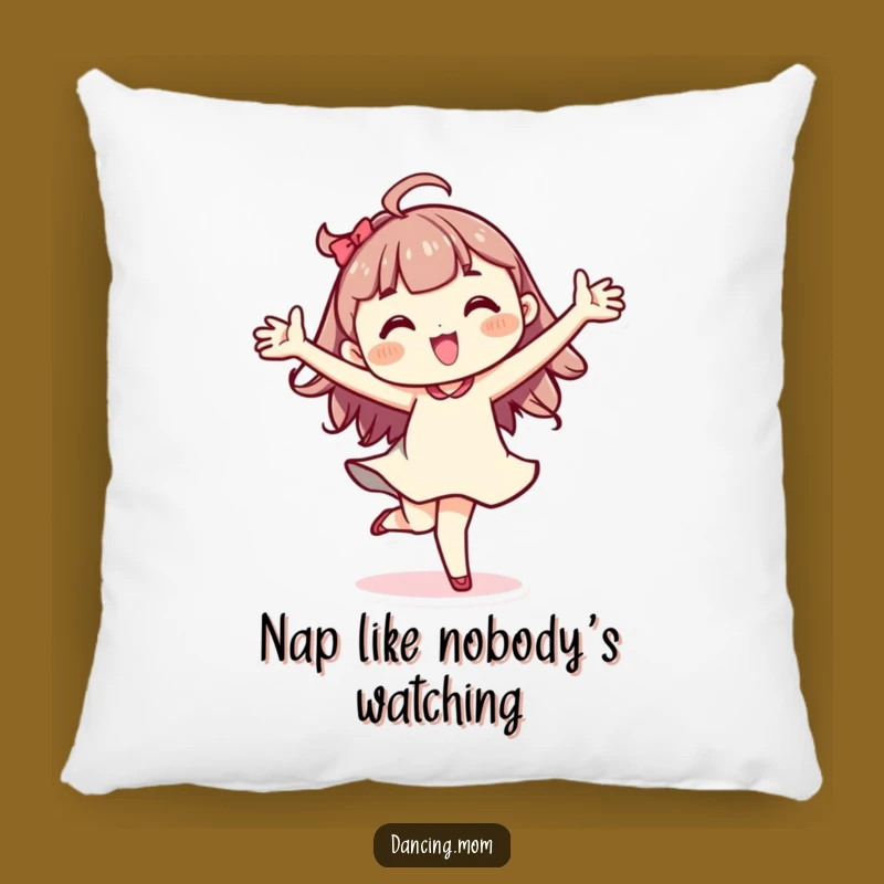 Cozy Funny Kawaii Dancer Pillow: Joyful Pirouette Character Cuddle Gift