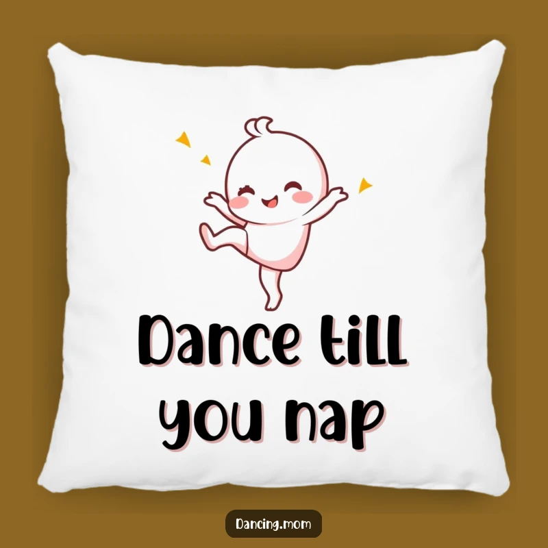 Cozy Funny Kawaii Dancer Pillow: Playful Wink Design, Comfy Home Gift