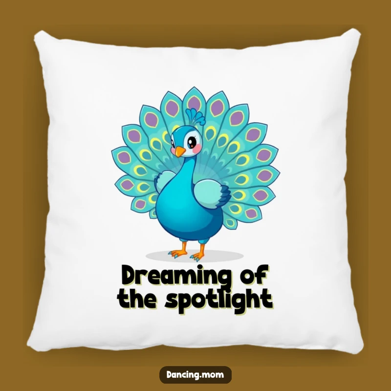 Funny Peacock Pillow: Cozy Dance Display, Vibrant Colors, Delightful Funny Gift