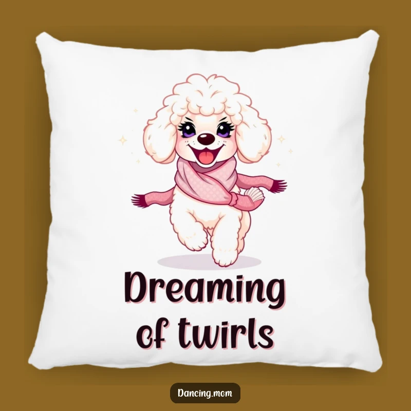 Funny Poodle Twirl Pillow: Comfy, Chic, and Hilarious Dog Accent