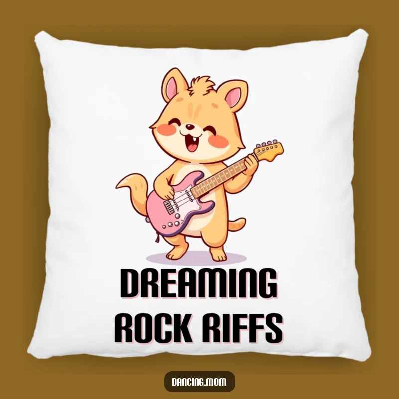 Funny Kawaii Air Guitar Pillow A Comfy and Hilarious Throw Pillow
