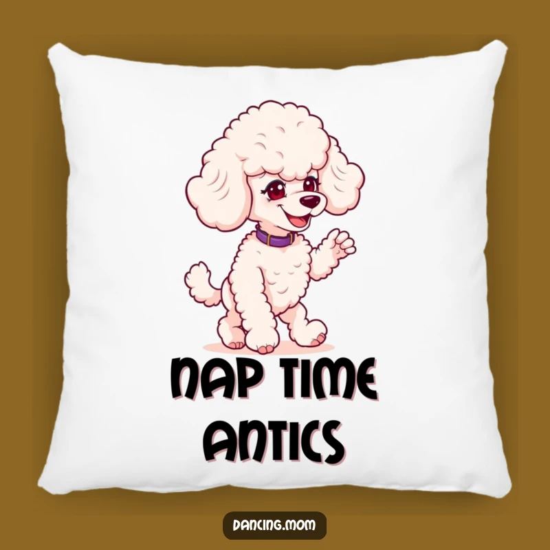 Funny Poodle Prankster Pillow: Comfy, Cute, and Hilarious Dog Accent