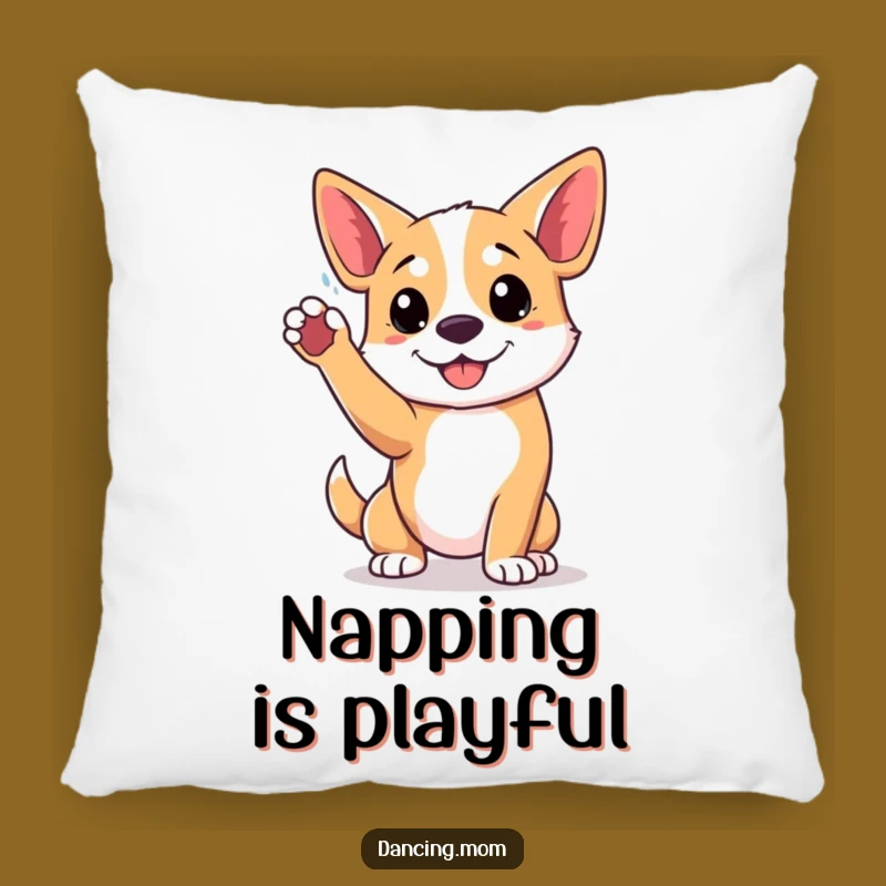 Funny Playful Dog Pose Pillow - Cozy Active Comfort Gift