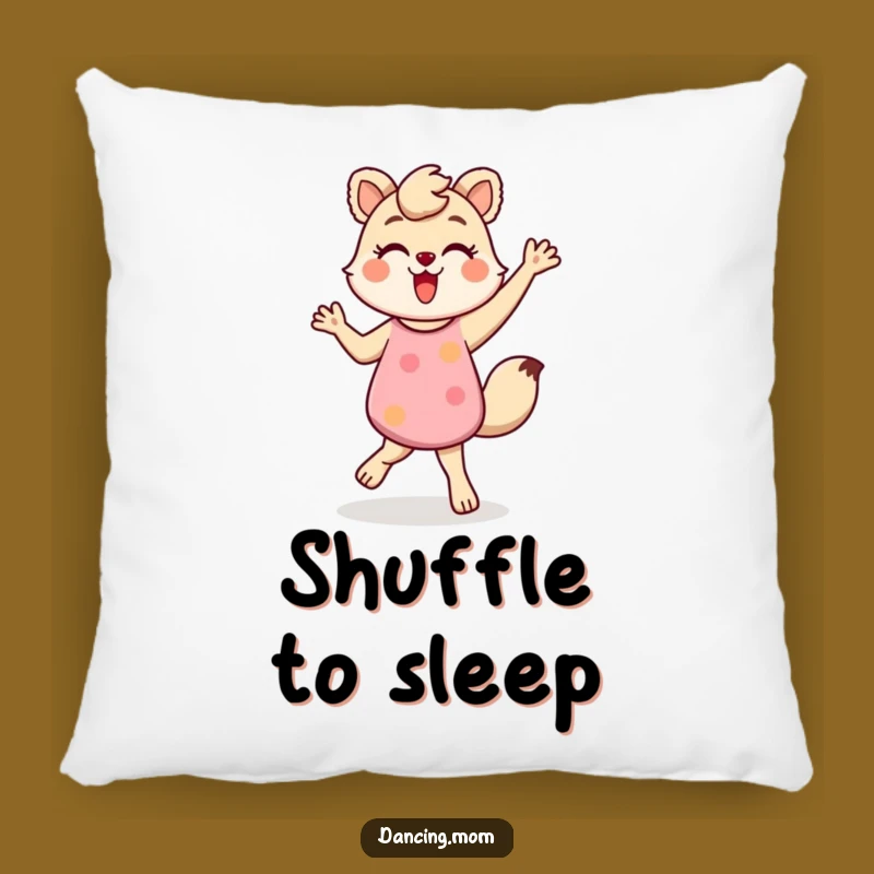 Funny Dancing Mom Animal Shuffle Pillow - Energetic Fun Accent Gift