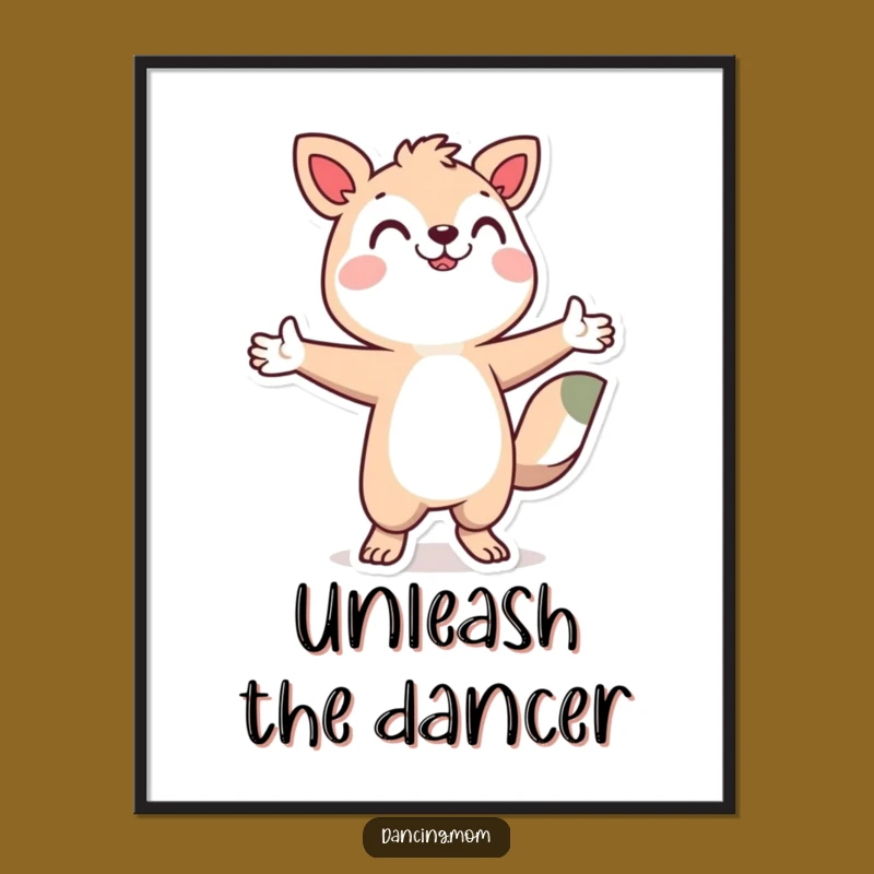 Funny Dancing Animal Digital Art: Joyful Character for Instant Vibes