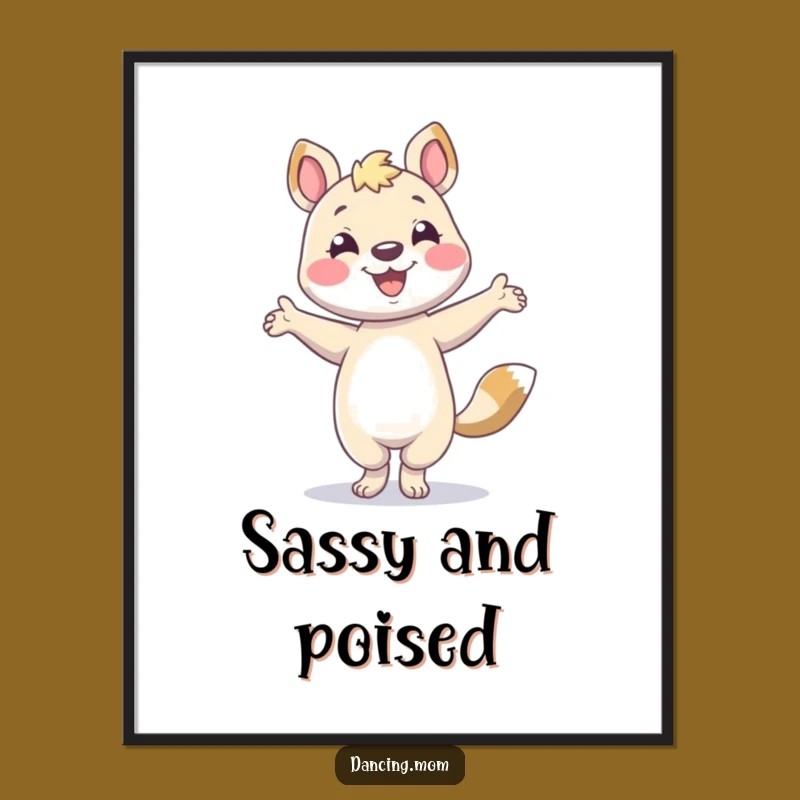 Funny Posing Animal Digital Print - Instant Charisma Gift