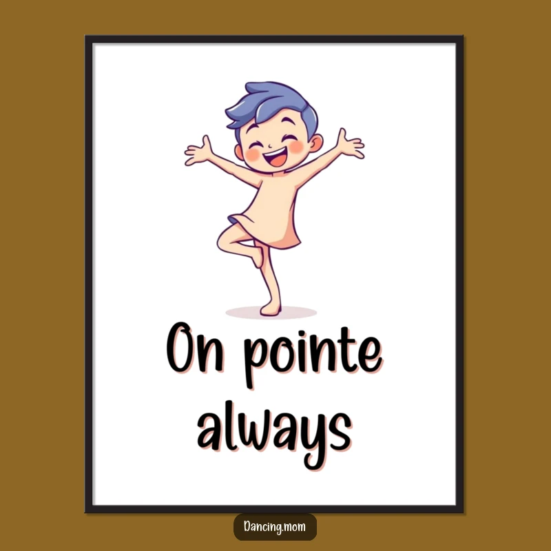 Funny Playful Dancer Digital Art - Instant Balance and Cheer!