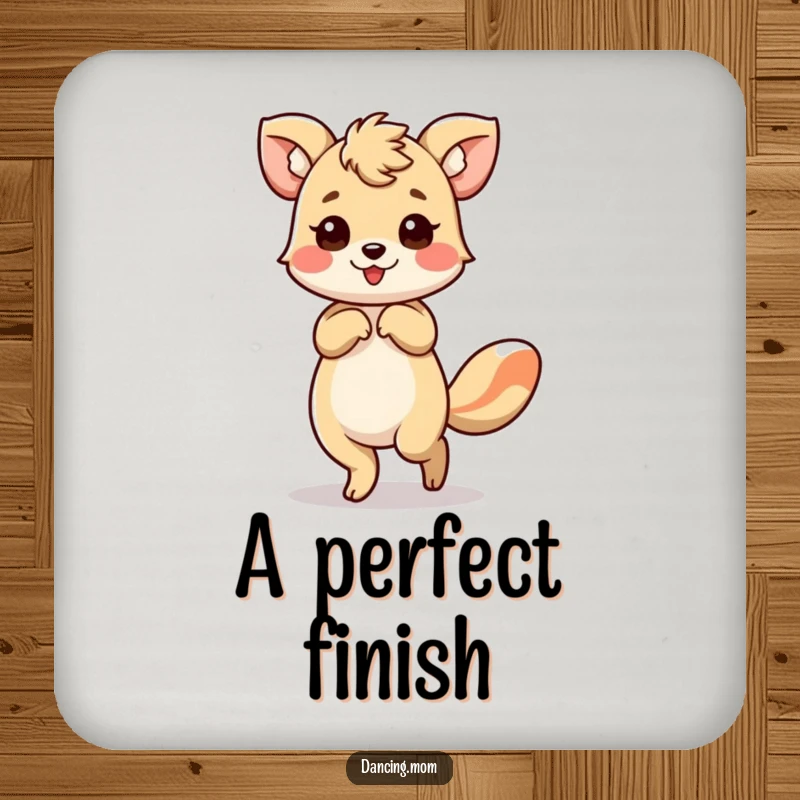 Funny coasters depicting an animal performing a graceful bow with a flourish, adding an elegant and protective touch.