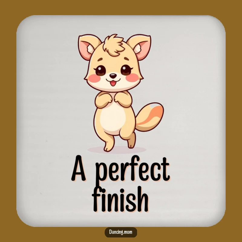 Funny Dancing Animal Bow Coasters: Elegant Flourish Drink Protection!