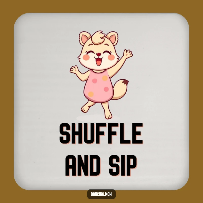 Funny Dancing Mom Animal Shuffle Coaster Set - Energetic Fun Drink Gift