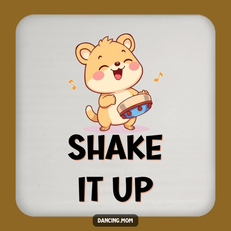 Funny Giggling Animal Coaster - Tambourine Rhythm for a Musical Table and a Perfect Funny Gift