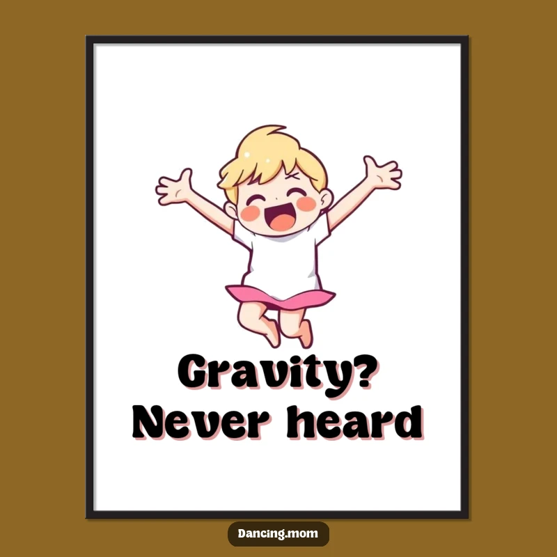 Funny Happy Dancer Poster - Bring Joyful Energy Home!