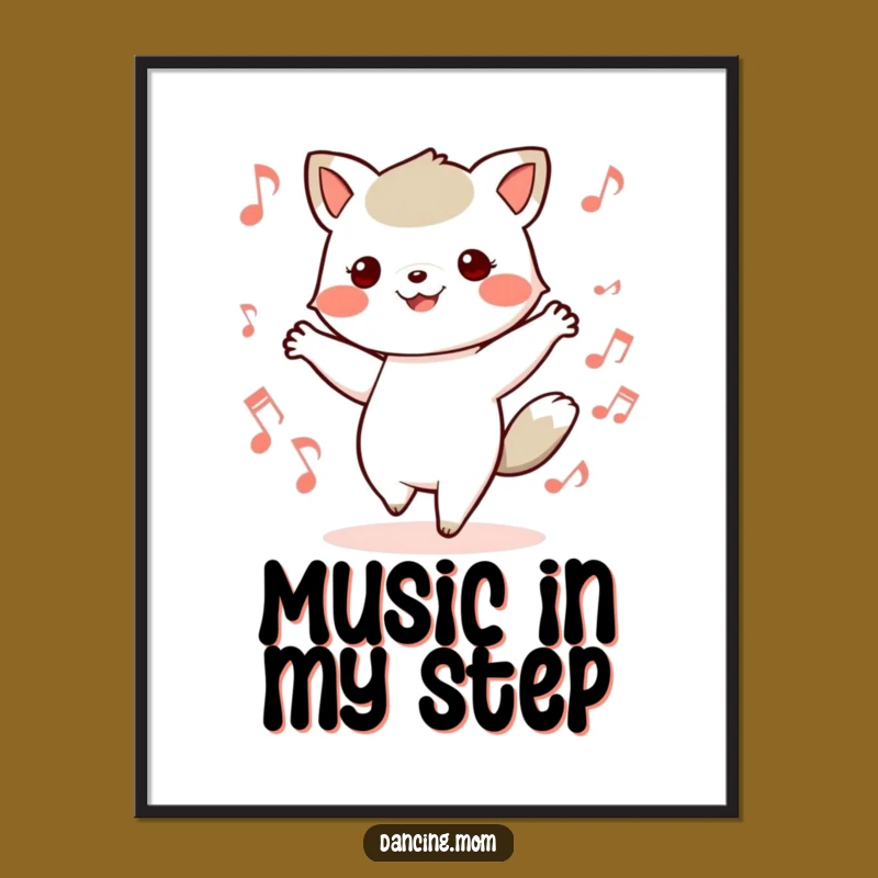 Funny Kawaii Animal Poster - Musical Motion Art, Perfect Funny Gift