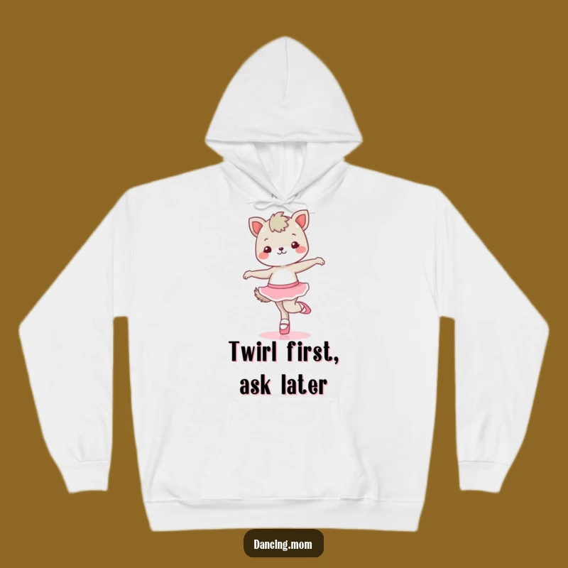 Cozy Funny Kawaii Dancing Animal Hoodie - Perfect Ballet Enthusiast Gift