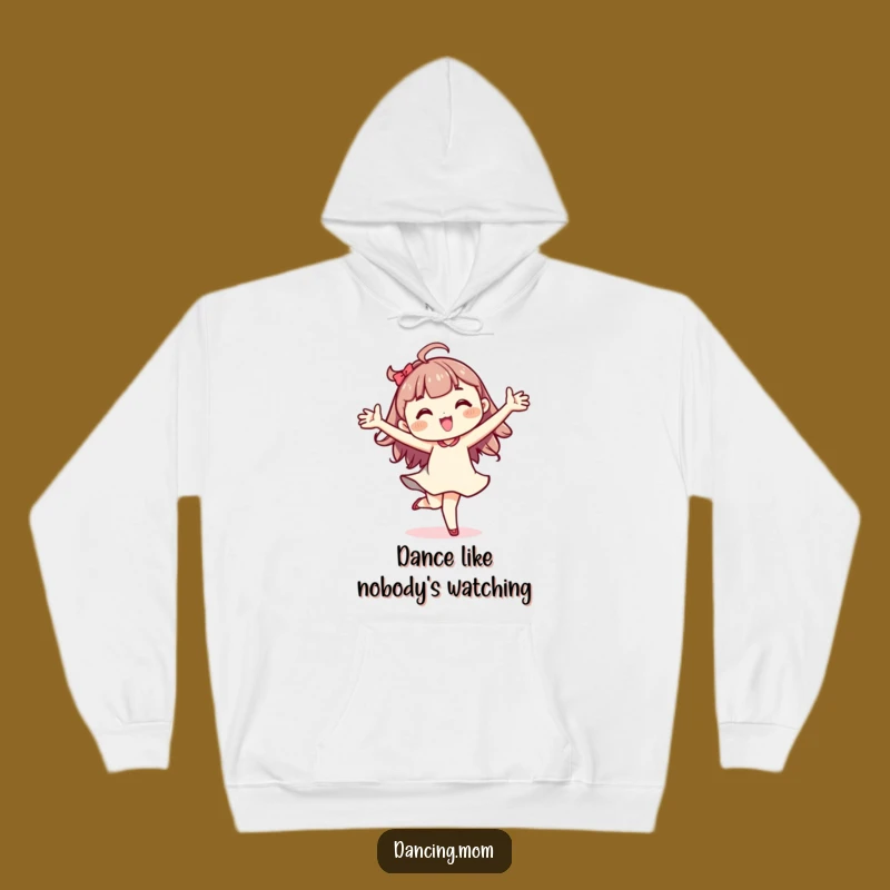 Cozy Funny Kawaii Dancer Hoodie: Energetic Pirouette Character Warm Gift