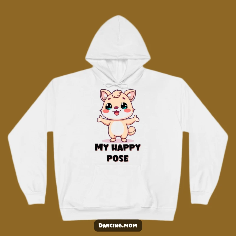 Funny Kawaii Animal Hoodie - Cozy Smile Pose, Perfect Funny Gift