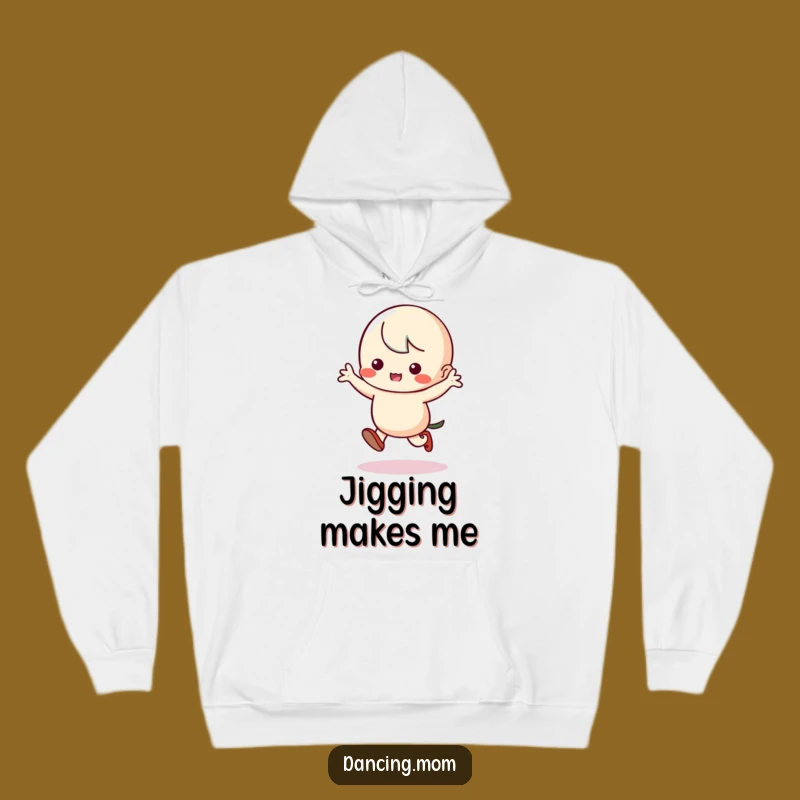 Funny Kawaii Dancer Hoodie: Silly Jig Stomping Feet - Cozy Comedic Apparel