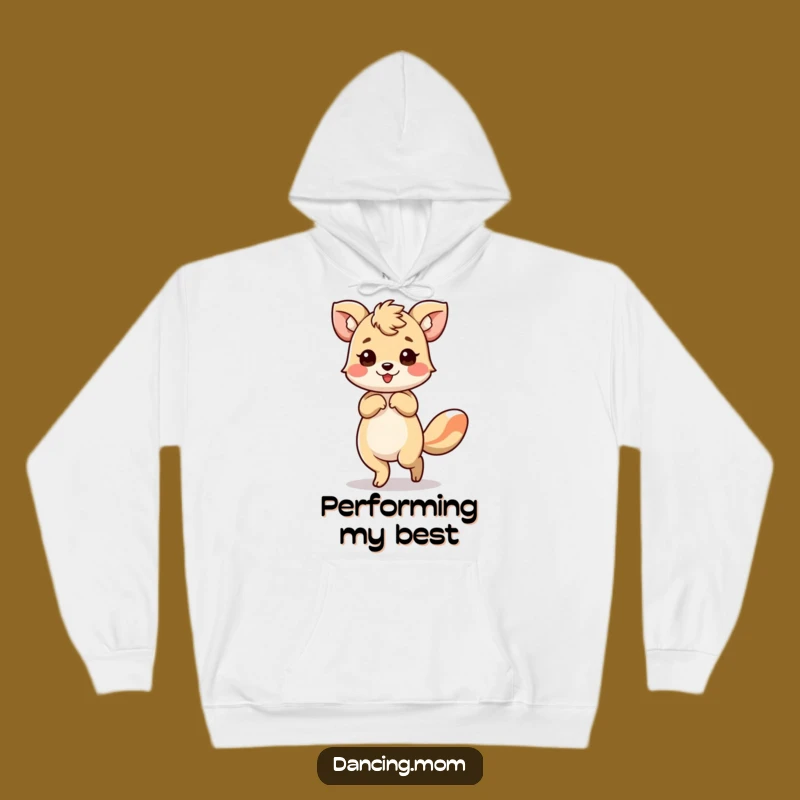 Funny Dancing Animal Bow Hoodie: Cozy Elegant Flourish Gift!