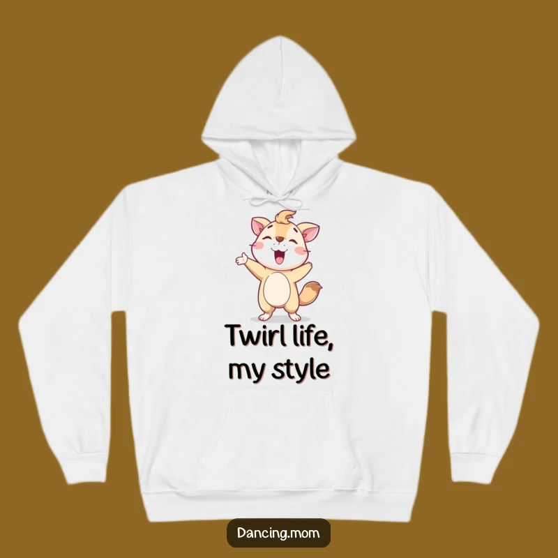 Cozy Funny Animal Spin Hoodie: Proud Pose Comfort Gift