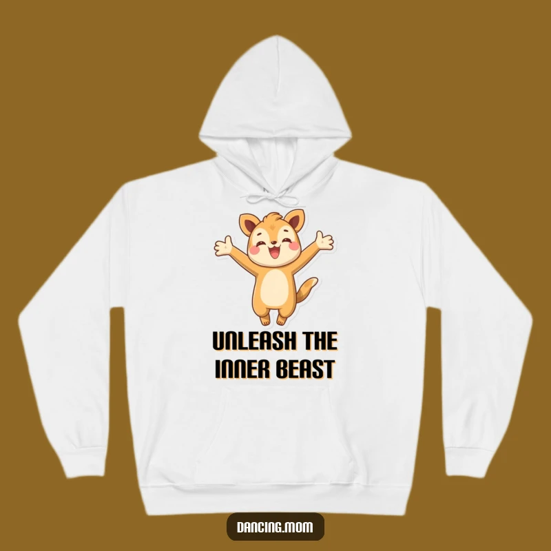 Funny Leaping Animal Hoodie: Cozy & Energetic Character Sweatshirt - Great Funny Gift