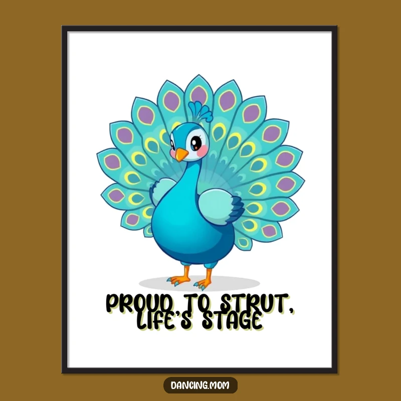Free Printable Peacock Wall Art: Dazzling Display Downloadable Poster for Elegant Decor